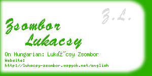 zsombor lukacsy business card